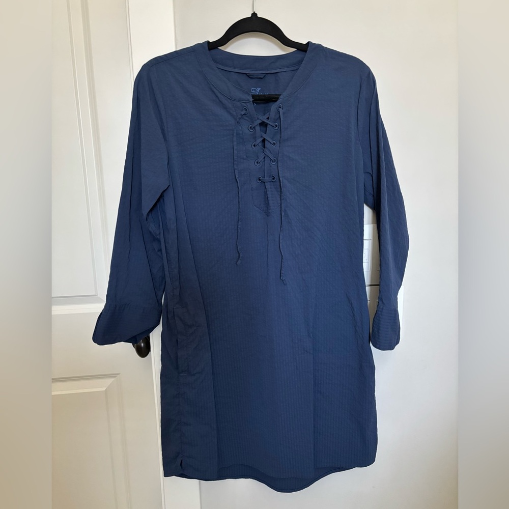 Vineyard Vines Performance Long Sleeve Shirt Dress